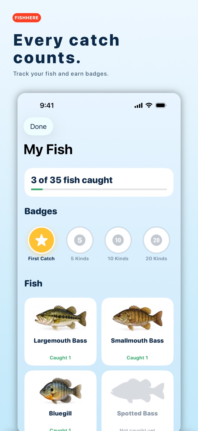 Every catch counts.